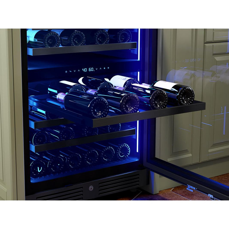 Zephyr Refroidisseur à vin Presrv™ de 45 bouteilles à zone double PRW24C02CBSG - Germain Larivière