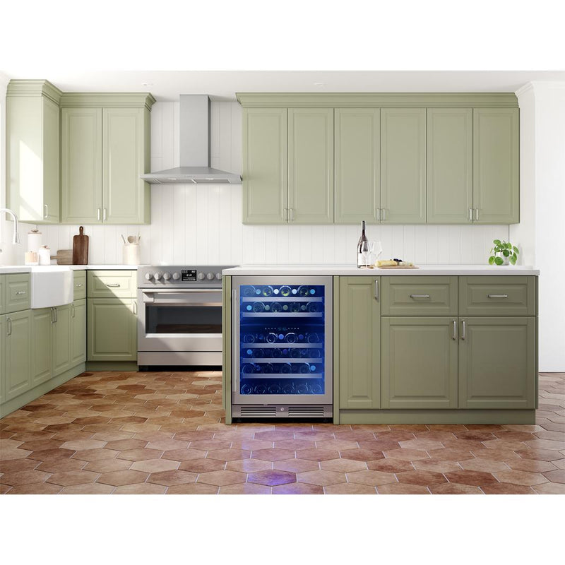Zephyr Refroidisseur à vin Presrv™ de 45 bouteilles à zone double PRW24C02CG - Germain Larivière