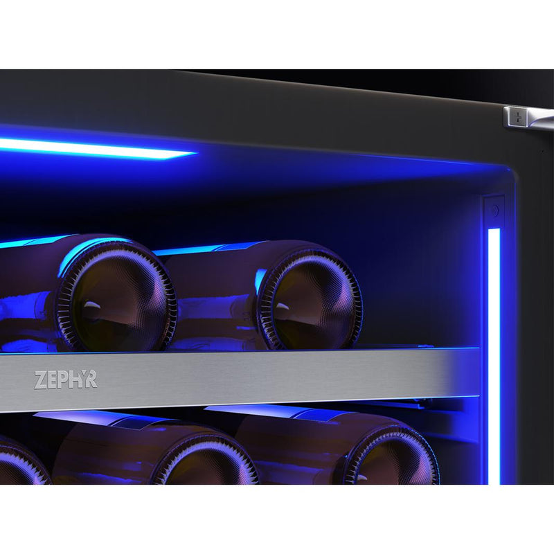 Zephyr Refroidisseur à vin Presrv™ de 45 bouteilles à zone double PRW24C02CG - Germain Larivière